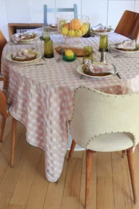 SERVIETTE DE TABLE BRODÉE  MON AMOUR MACARON – Image 2
