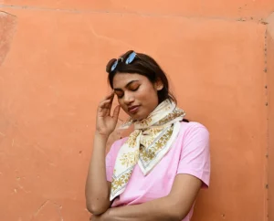FOULARD GALATIE ECRU – Image 3