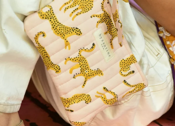 PETITE POCHETTE "LADY MUST HAVE" FAUVE ROSE
