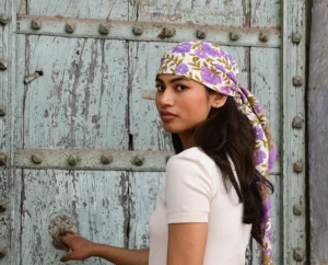 FOULARD AUGUSTE LILAS – Image 3