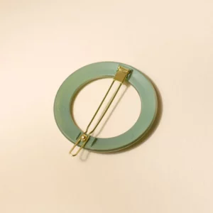 Barrette ronde - Vert d'eau – Image 3
