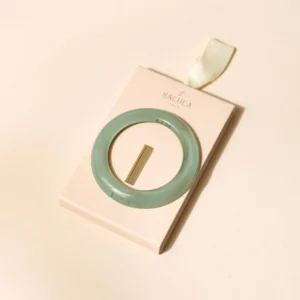 Barrette ronde - Vert d'eau – Image 4