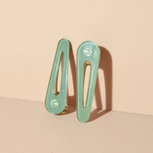 Lot de 2 barrettes - vert d'eau