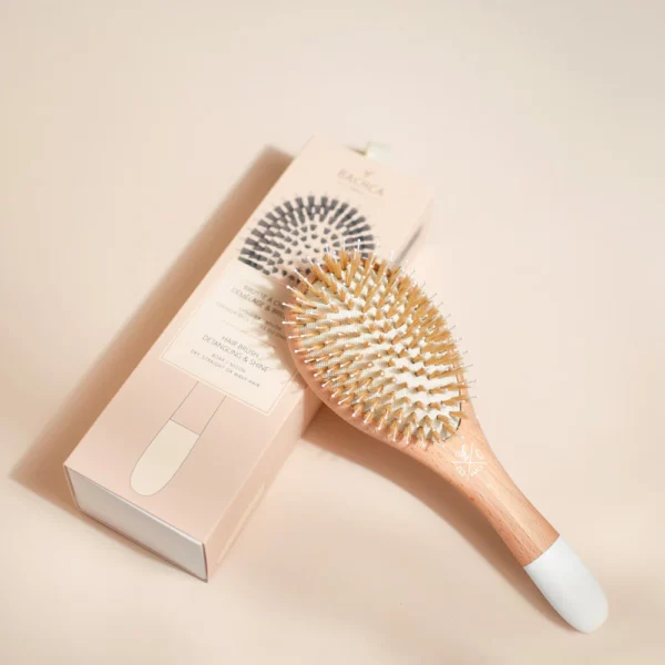 Brosse en bois démélage et brillance - Large