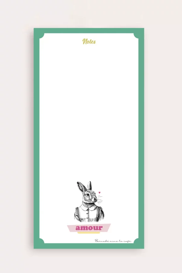 BLOC NOTES LAPIN