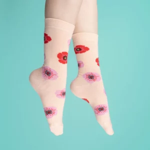 CHAUSSETTES  COQUELICOT
