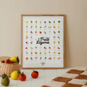 AFFICHE "MES PREMIÈRES FOIS "FRUITS ET LEGUMES"
