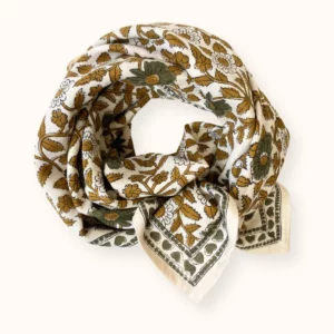 FOULARD LATIKA "COEUR" MACADAMIA