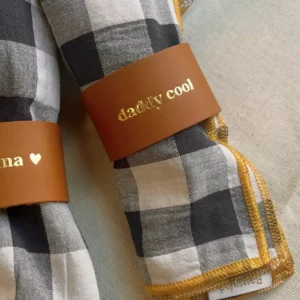 ROND DE SERVIETTE EN CUIR Daddy cool