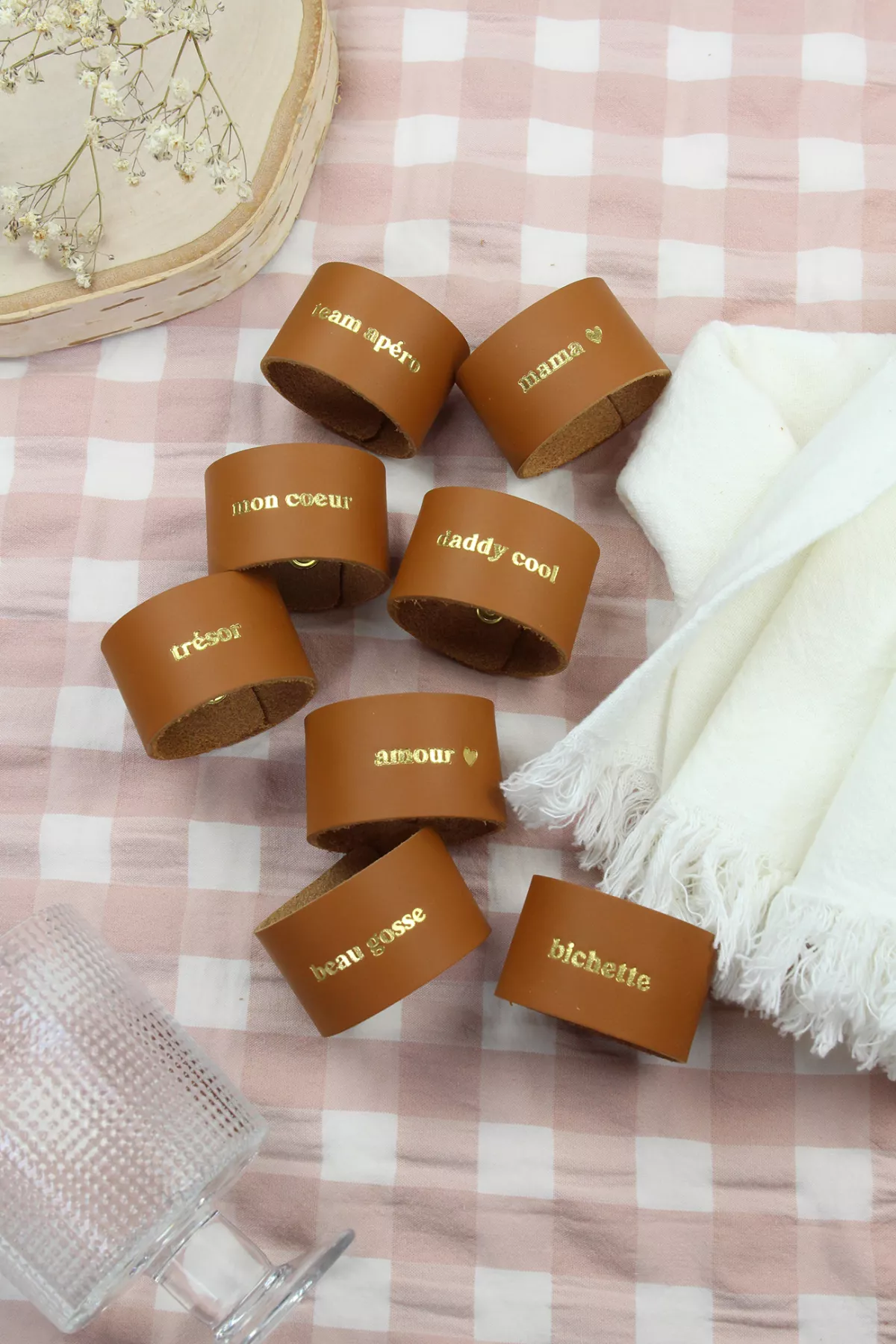 ROND DE SERVIETTE EN CUIR Daddy cool – Image 2