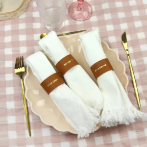 ROND DE SERVIETTE EN CUIR Beau gosse