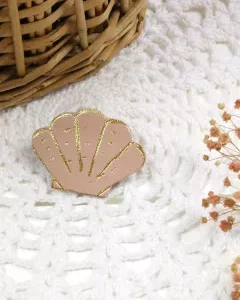 BROCHE COQUILLE ST JACQUES