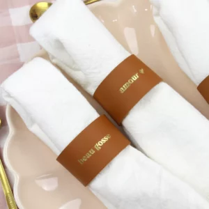 ROND DE SERVIETTE EN CUIR Bichette