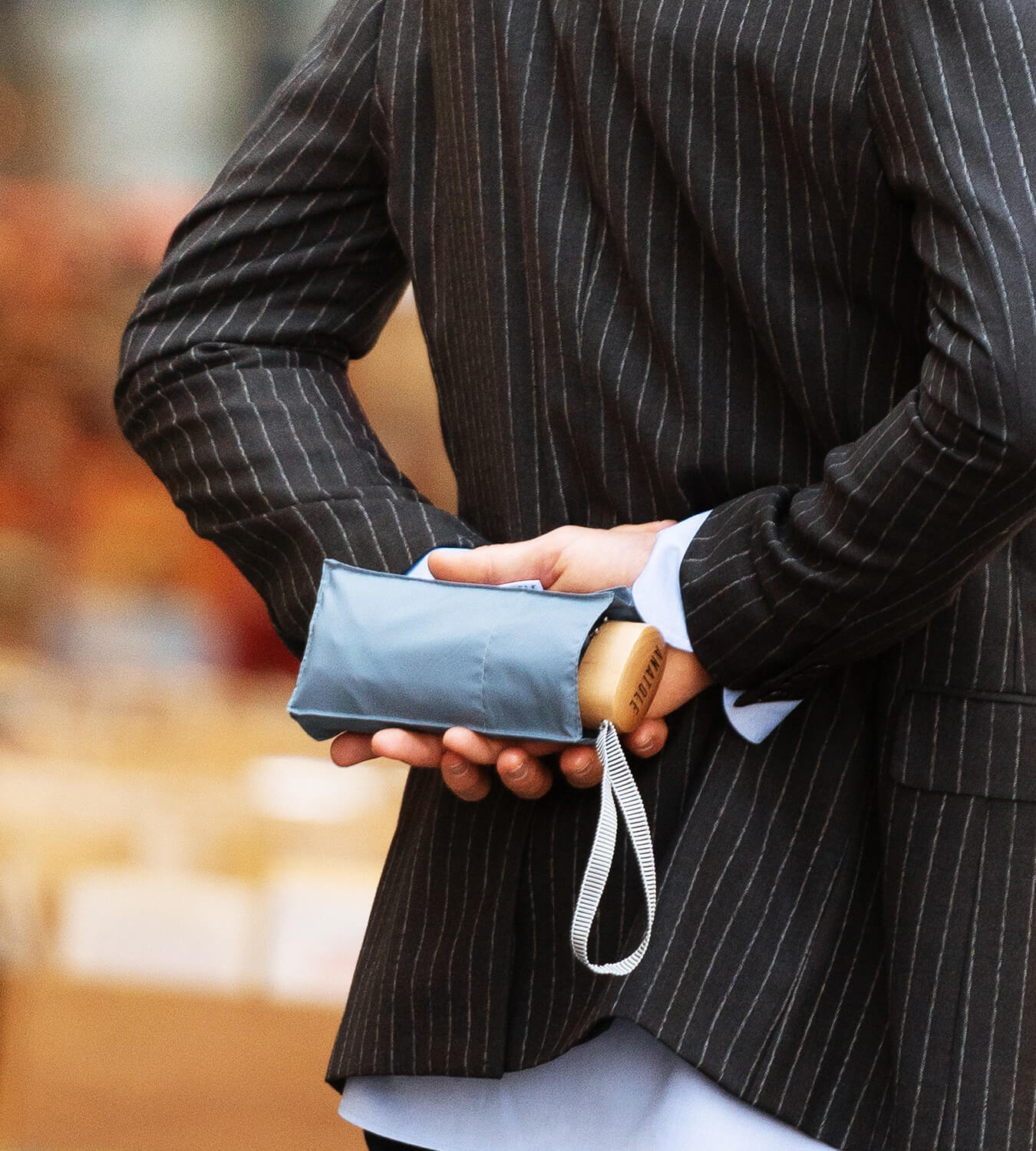 PARAPLUIE BLEU GRIS - VICTOR – Image 2