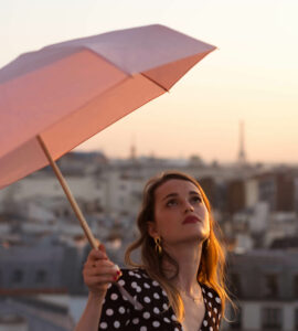 Mini parapluie rose – micro & solide – MADELEINE – Image 4