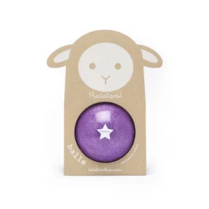 PETIT BALLON MOUTON VIOLET PAILLETTE- 10 CM