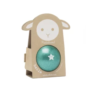 Ballon mouton pailleté 10 cm – Vert – Image 2