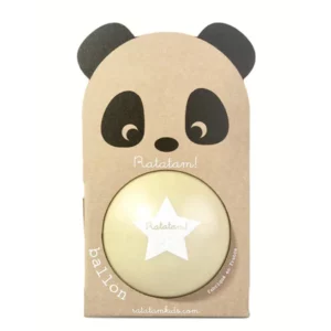 PETIT BALLON PANDA JAUNE - 12 CM