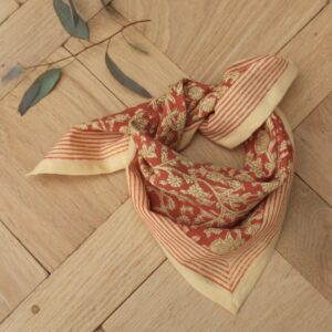PETIT FOULARD "ANJALI ORANGE BRULÉE"