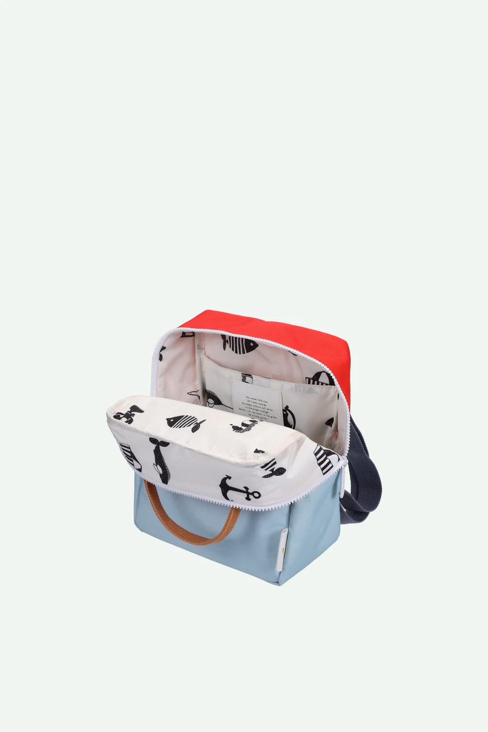 Sac à dos small | red hat + zissou blue – Image 6