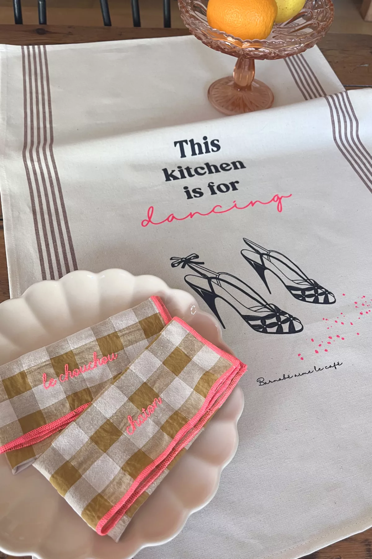 TORCHON SERIGRAPHIE KITCHEN DANCING – Image 3