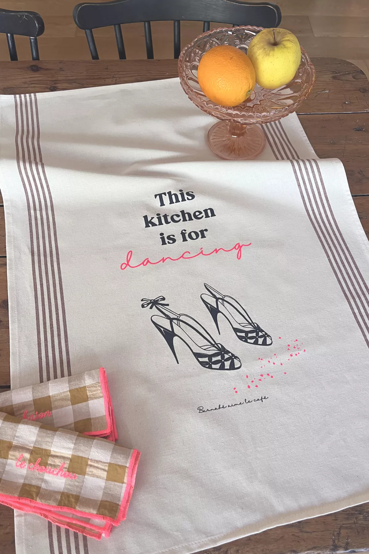 TORCHON SERIGRAPHIE KITCHEN DANCING – Image 2