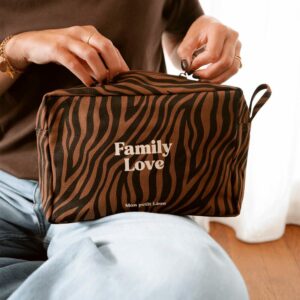 TROUSSE DE TOILETTE COTON - ZEBRE - FAMILY LOVE