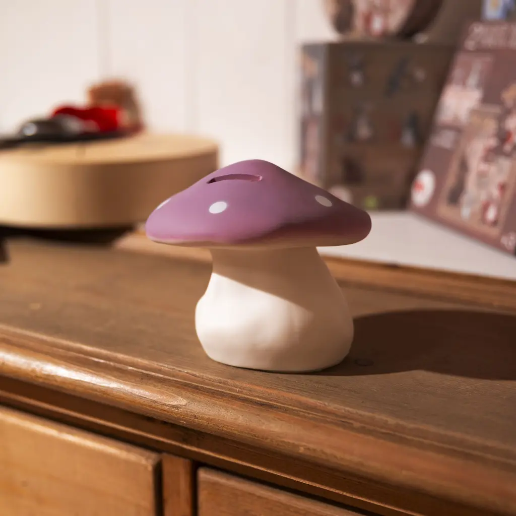 TIRELIRE CHAMPIGNON LILAS – Image 3