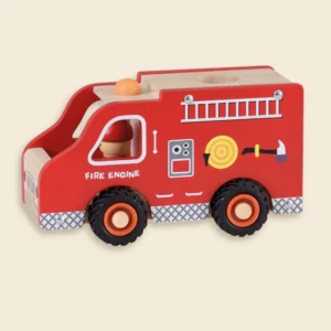 CAMION DE POMPIERS EN BOIS