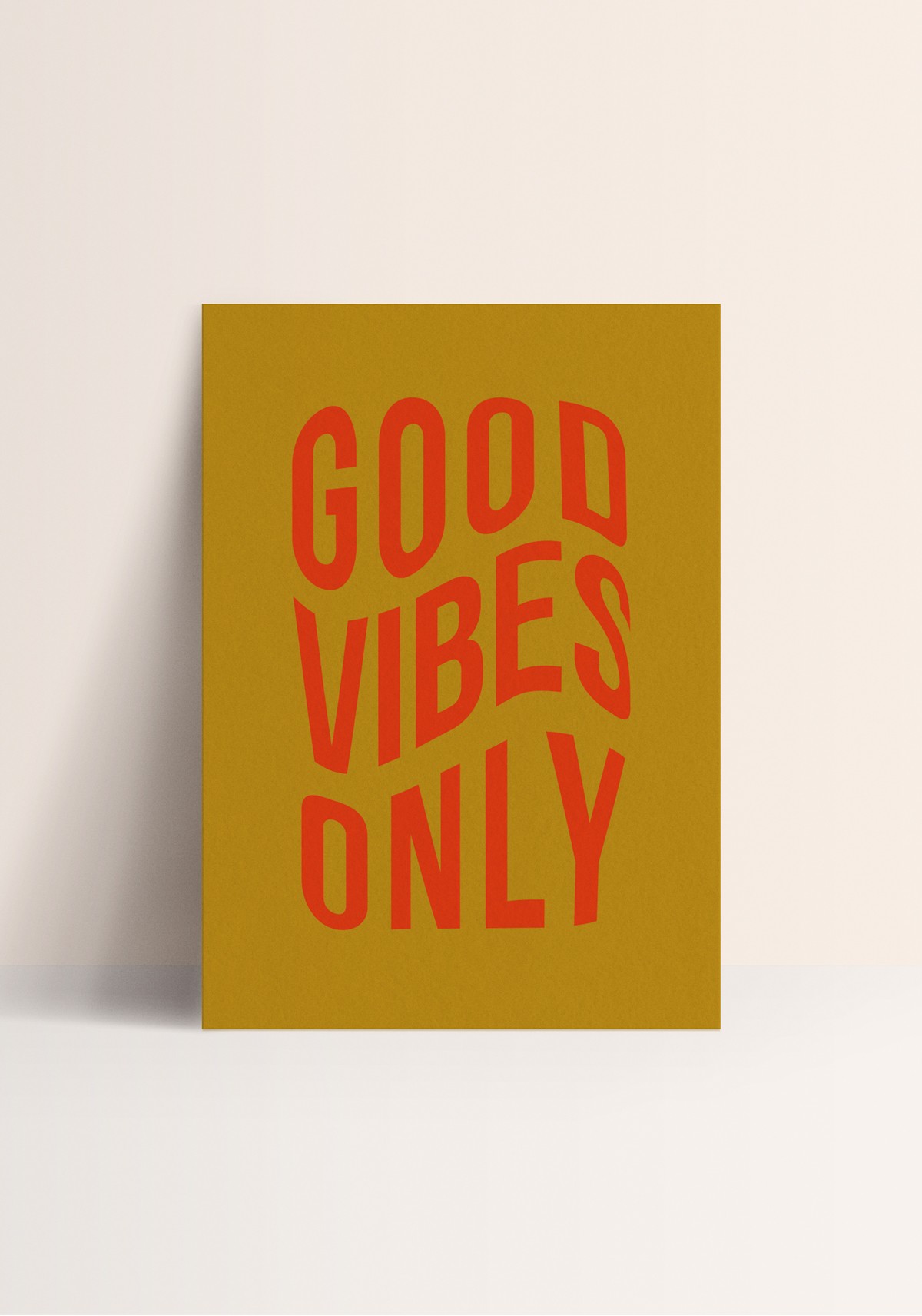 AFFICHE - GOOD VIBES ONLY 30*40