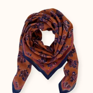 Big Foulard Dupatta Violeta Navy