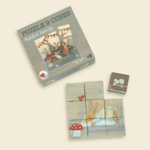 PUZZLES 9 CUBES FAMILLE LAPIN