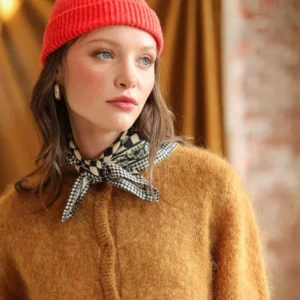 FOULARD PETIT DAMIER ENCRE