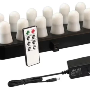 PLATEAU de 12 BOUGIES LEDS