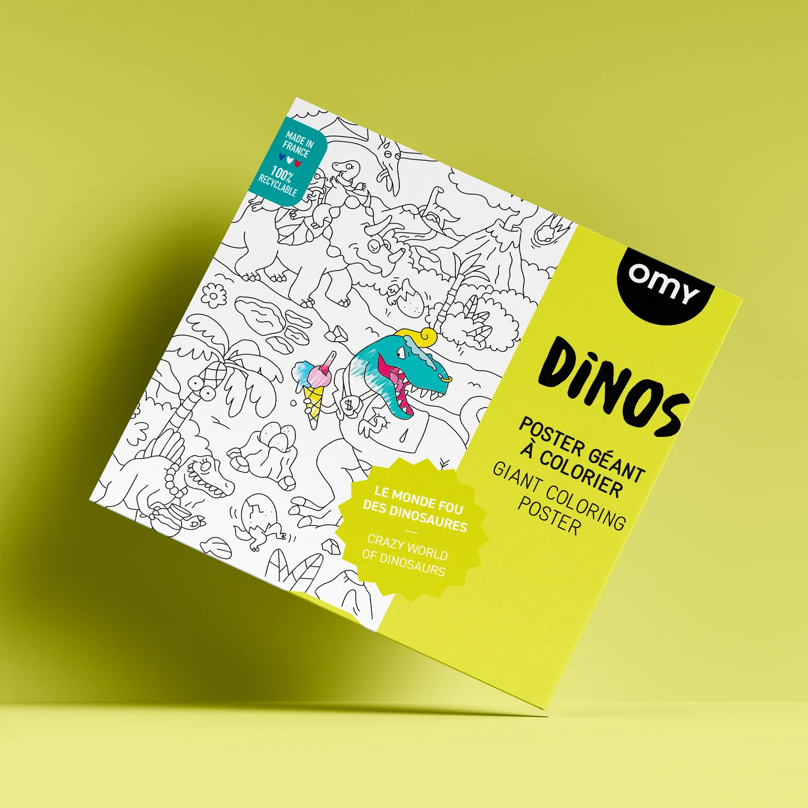 DINOS - POSTER GÉANT À COLORIER