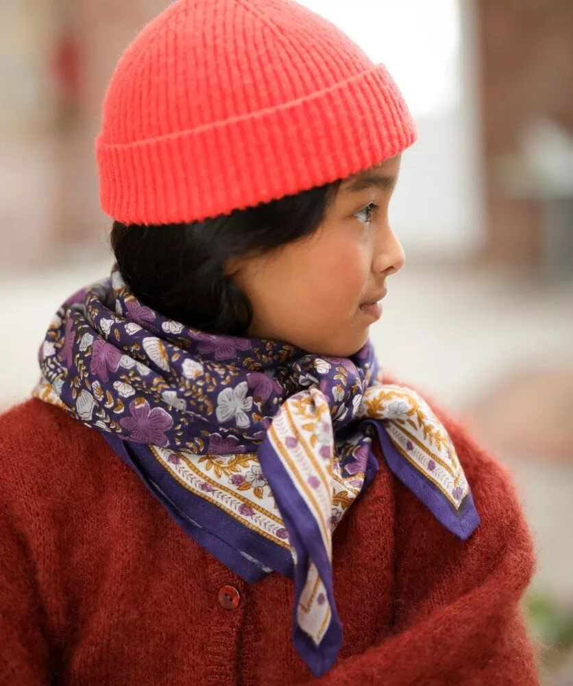 FOULARD GRAND FORMAT Ellis Cassis – Image 4