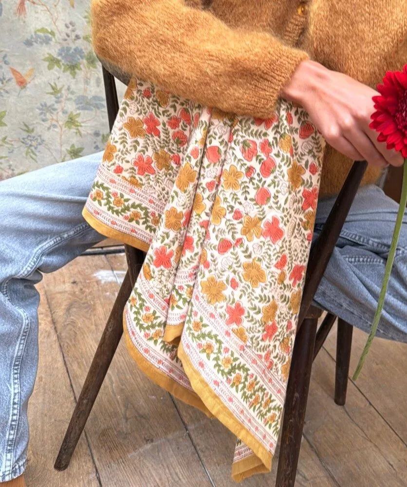 FOULARD Grand Format ELLIS "OCRE" – Image 5