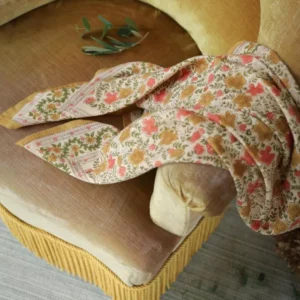 FOULARD Grand Format ELLIS "OCRE"