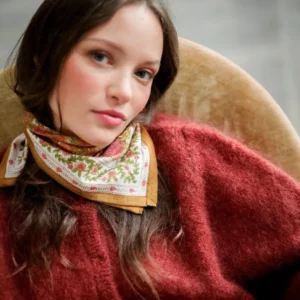 FOULARD PETIT FORMAT Ellis Goyave