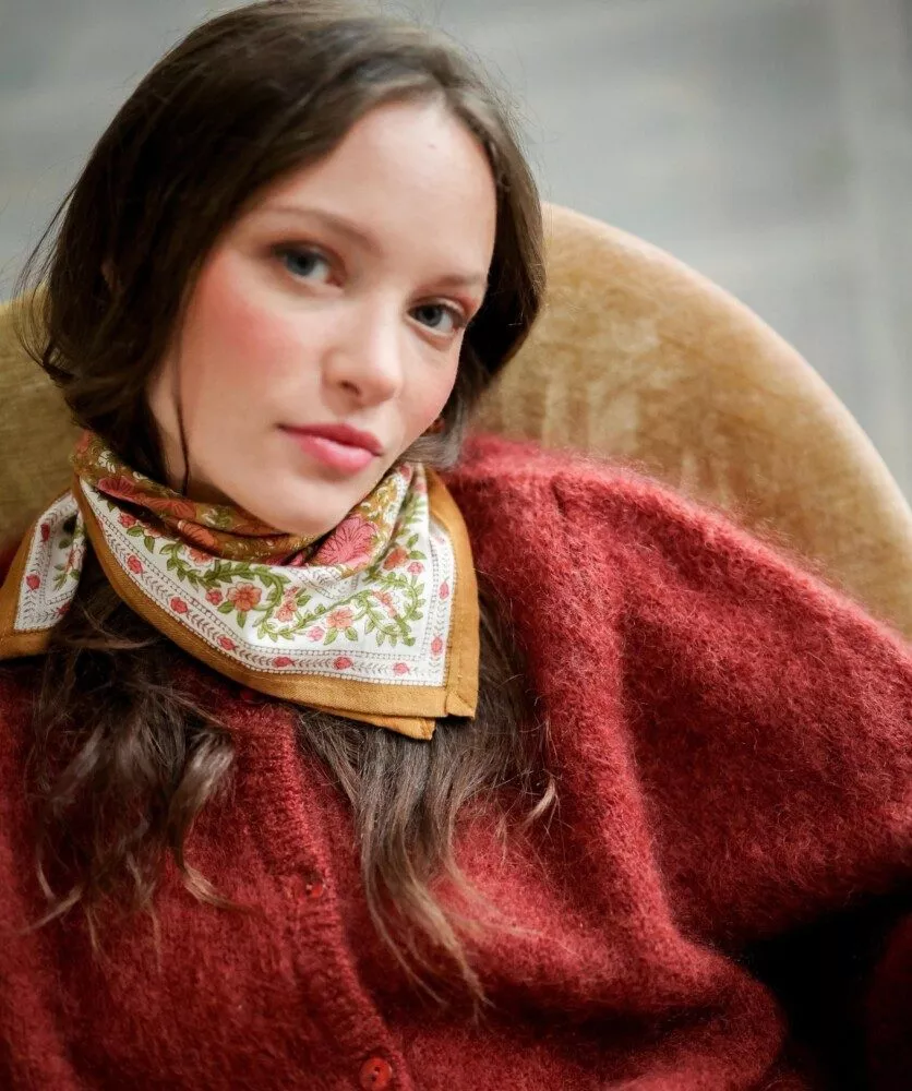 FOULARD PETIT FORMAT Ellis Goyave