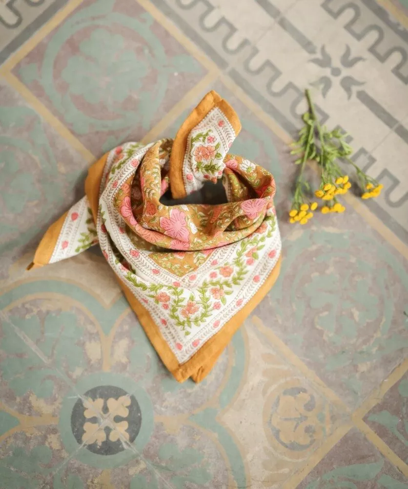 FOULARD PETIT FORMAT Ellis Goyave – Image 2