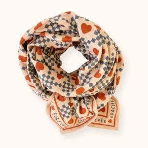 FOULARD LATIKA "AMOR" SAND