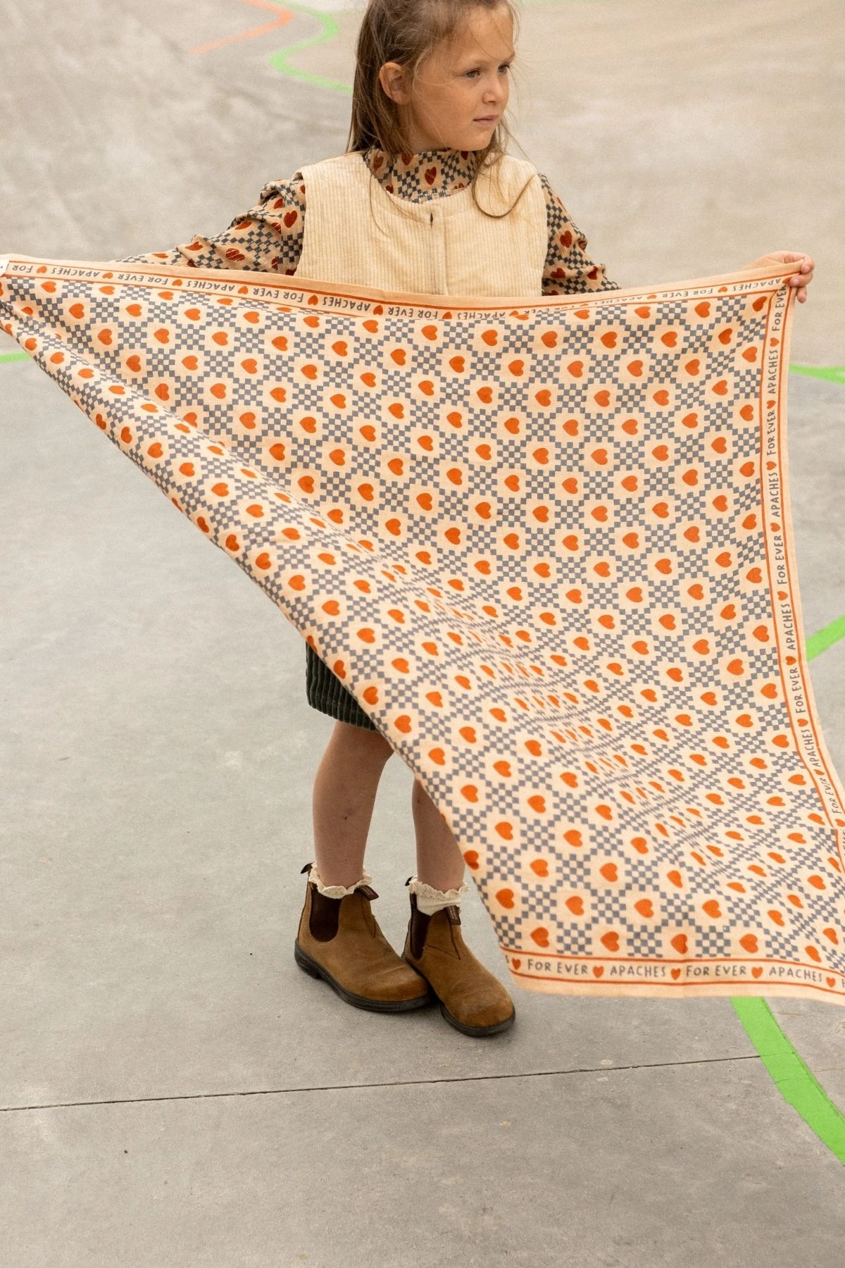 FOULARD LATIKA "AMOR" SAND – Image 5