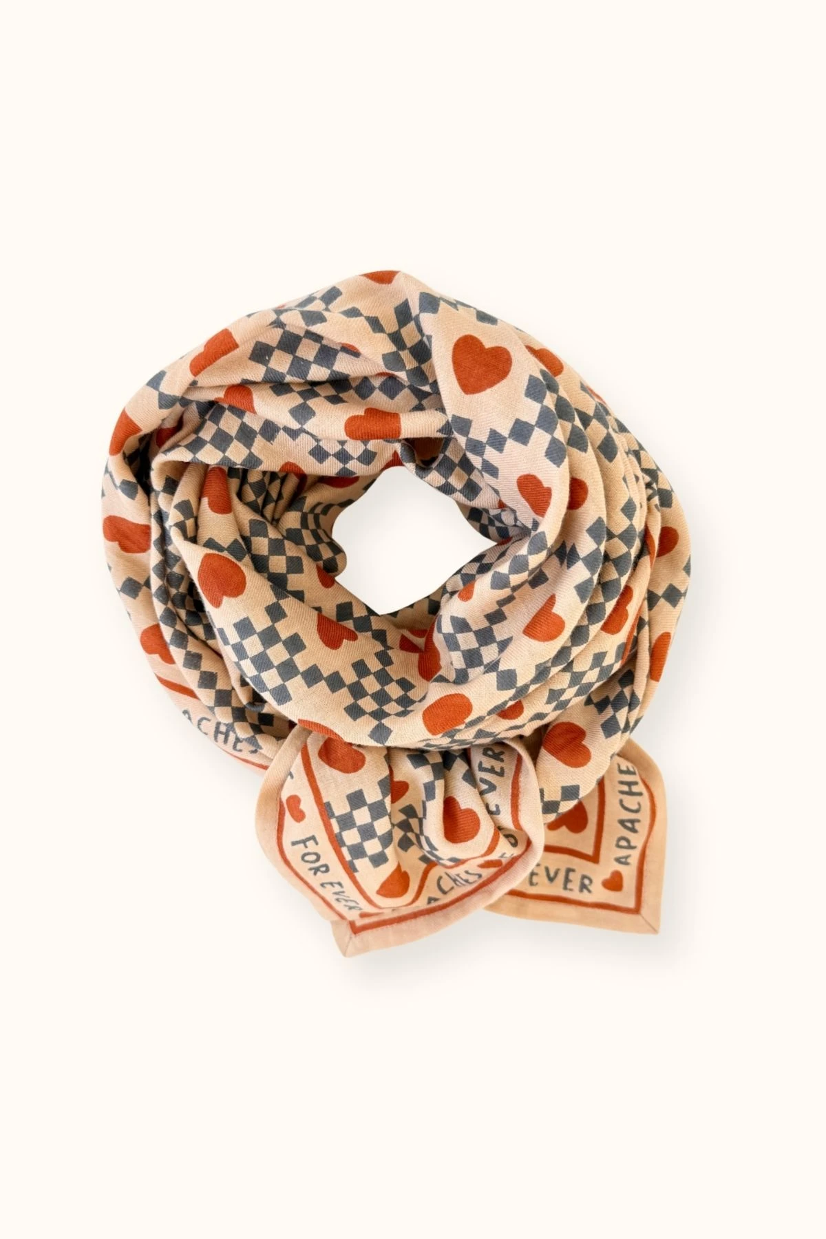 FOULARD LATIKA "AMOR" SAND
