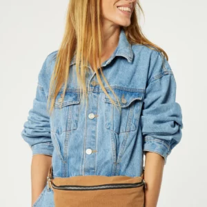 CUSTINE LE SAC BANANE - Coton recyclé Camel