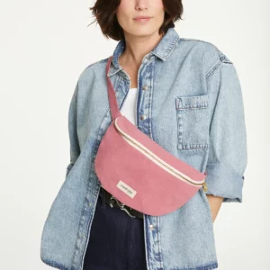 CUSTINE LE SAC BANANE - Coton recyclé bois de rose