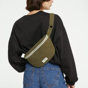 CUSTINE LE SAC BANANE - Coton recyclé Kaki