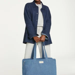 ELZÉVIR LE GRAND SAC WEEKEND -  Denim Clair recyclé