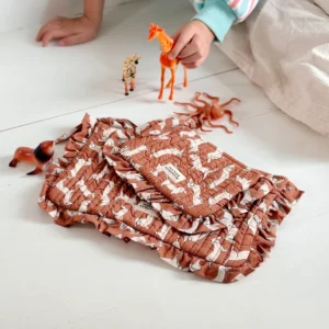 PETITE POCHETTE TECKEL MARRON