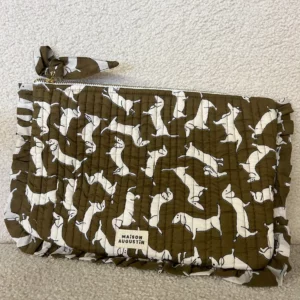 GRANDE POCHETTE TECKEL KAKI